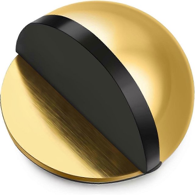 Self-Adhesive Floor Door Stoppers Oval Stainless Steel Door Stop Floor Mounted Half Moon Wall Protector Polished Doorstop