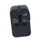 thumbnail image 2 of Adaptador de enchufe de alimentación con dos puertos USB, adaptador de enchufe internacional, CA 100-240 V, enchufes EE. UU., RU, UE, AU, negro, 2 of 9