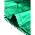 thumbnail image 5 of Allegra K Mini faldas metálicas de cintura alta con cremallera frontal Aline para mujer Verde S, 5 of 5