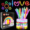 thumbnail image 4 of 12-Pack Led Glow-In-The-Dark Water Hoses, Extendable Flashing Tubes, Led Glow Sticks/Wristbands, Party Favors, Glow-In-The-Dark Party Supplies. 1.06-Inch Diameter, Maximum Extension 21.65 Inches., 4 of 5