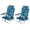 Palm Tree Green, variant on Costway Beach Chairs Set of 2 with 5-Position Backrest Padded Headrest Cup Holder for Lawn Coconut Blue