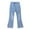 Blue, variant on Girls Flare Leg Stretch Denim Jeans Kids Clothing Girl's Flare Jeans Bell-Bottom Denim Pants Office Pants High Waisted Blue 4-5Y