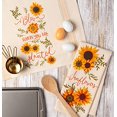 thumbnail image 4 of Design Imports CAMZ10635 Assorted Sunny Sunflowers Printed Dish Towel Set - Set of 2, 4 of 6