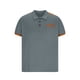 thumbnail image 2 of Tops de Verano Ligeros de Manga Corta de los Hombres Cuello Redondo Botón Soporte Cuello Transpirable Casual Tee, 2 of 6