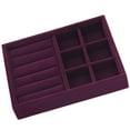 thumbnail image 3 of Velvet Stackable Jelry Tray, Ear Drar Insert Display Show Case, - Ears Tray, as described, 3 of 5