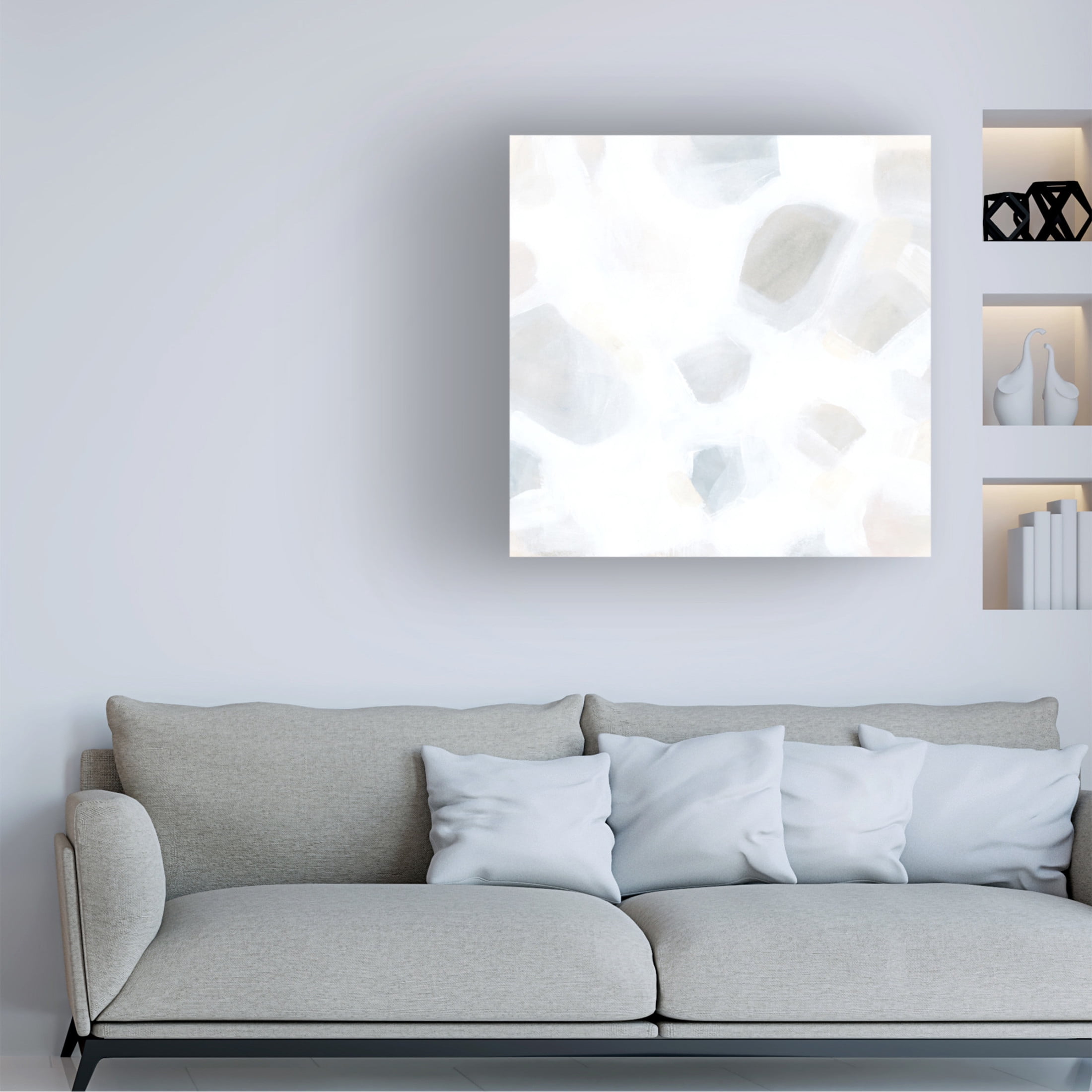 Trademark Fine Art June Erica Vess  Snow Pebble I Canvas Wall Art