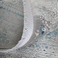 thumbnail image 2 of 5' X 8' Blue Gold and Gray Abstract Power Loom Area Rug With Fringe, 2 of 4