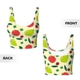 thumbnail image 6 of Sports Bra For Women, Cute Teal Pear Red Fruit Sports Bras For Women High Support, Workout Tank Tops Woman With Removable Cups, 6 of 8