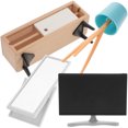 thumbnail image 4 of 1 Ensemble de Meubles Miniatures pour Maison de Poupée Miroir de Dressing Tv Lampe de Bureau Modèle, 4 of 8