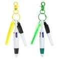 thumbnail image 1 of Uxcell Mini Highlighter Pen, Badge Reel Pen Highlighter Permanent Marker Pens Yellow/Green, 1 of 7