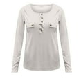 thumbnail image 4 of CEHVOM Haut Tricoté Uni Slim à Manches Longues pour Femmes Automne Hiver, 4 of 5