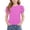 Purple, variant on Teylalorva T-Shirt for Girls, Summer Trendy Puff Short Sleeve Crewneck Kids Cute Casual Tee Yellow Size 6