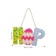 thumbnail image 6 of FUEENIRVA Easter Party Hanging Decoration Easter Hanging Sign Multi Wood 1Pcs, 6 of 6