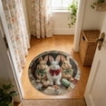 thumbnail image 1 of 3D Visual Easter Rug 60*60, Custom Easter Bunny Round Rug Personalized 3D Effect Easter Day Carpet Non Washable Bunny Area Rug for Living Room Bedroom Birthday Indoor Home Decor Spring Day, 1 of 6