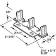 thumbnail image 4 of Prime-Line Guide-porte de Dérivation MP6796, Nylon/acier, (Simple), 4 of 6