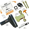 thumbnail image 3 of PSAUTO Adjustable Trailer Hitch – 2" Receiver, 6" Drop, 20,000 lbs, Dual Ball (2" & 2-5/16"), Steel, 3 of 10