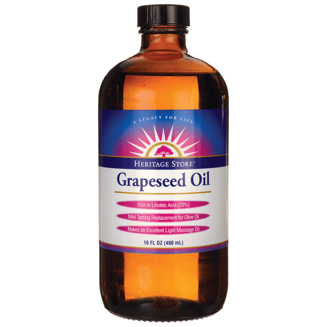 Heritage Grapeseed Oil 100 Pure Expeller Pressed Massage Oil 16 fl