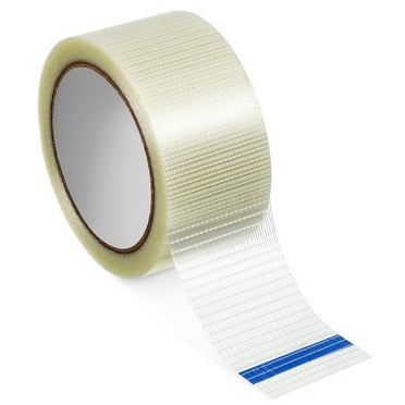 Mixtlocalior 1 Roll Fiberglass Tape Filament Strapping Tape Fiber Reinforced Packing Tape Mounting Tape Heavy Duty Tape For Shipping Sealing