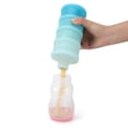 thumbnail image 4 of Hukapapa Dispensador de leche en polvo, recipiente portátil para almacenamiento de fórmula de alimentación para bebés, color azul, 4 of 5