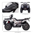 thumbnail image 3 of Aosom VTT 4 Roues 12 V pour Enfants avec Musique, Lumières DEL, Pneus à Bande de Roulement, Blanc, 3 of 10