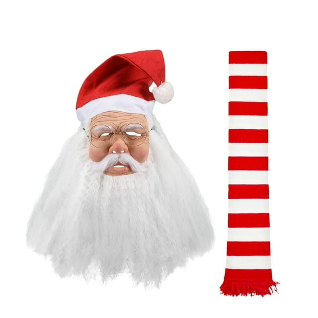 Máscara de Papá Noel Salvador Accesorios de juego Cosplay Carnaval Sin calcetines