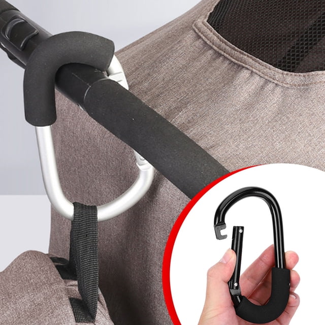 Gancho para cochecito, gancho para cochecito de bebé, gancho para carrito de compras, gancho de aleación de aluminio de grado profesional