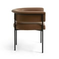 thumbnail image 6 of Taylor Saddle Brown Performance Vegan Leather Dining Chair, 6 of 7