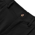 thumbnail image 5 of Nestiefly Men's Linen Dress Pants Lightweight Pleated Front Relaxed Fit Business Casual Slacks Trousers Summer Wedding Party Black XL, 5 of 9