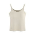thumbnail image 2 of Women's Wirefree Padded Camisole with Adjustable Straps, Breathable Lightweight for Summer Sleepwear and Daily Lounge Wear, 2 of 8