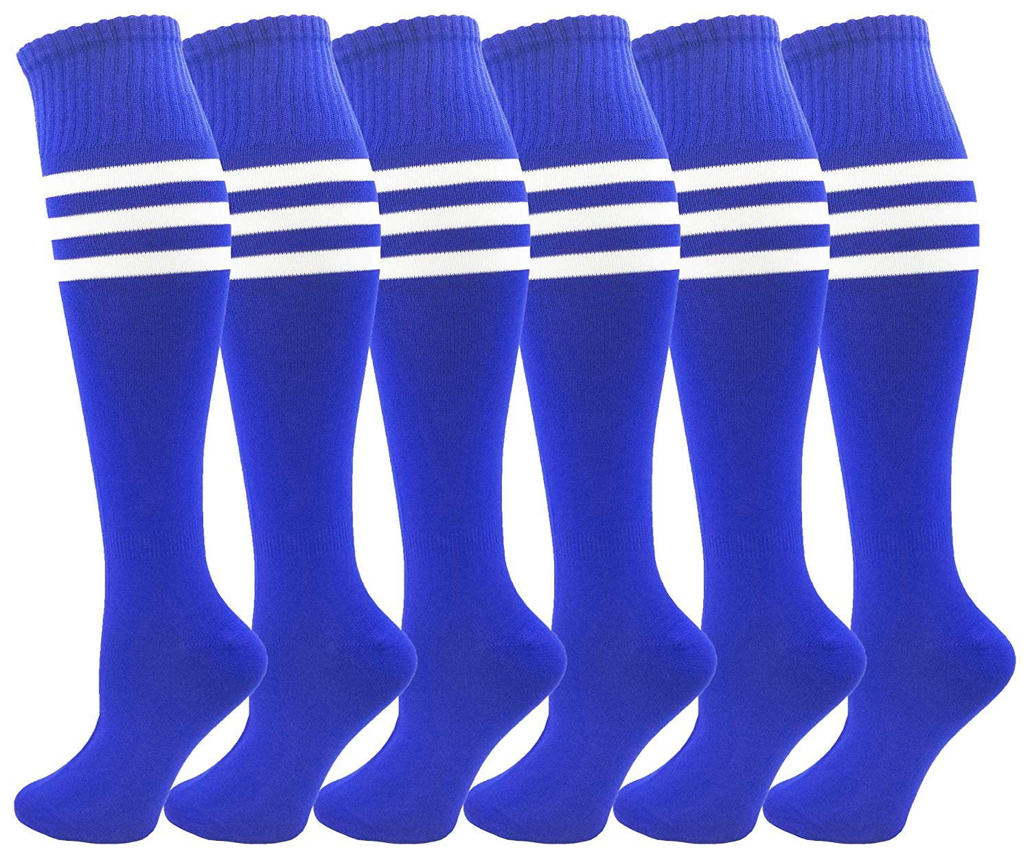Childrens  Ladies Boys Royal Football Hockey Sports Sock Size 1-6 100% Polyester 