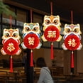 thumbnail image 7 of Dserhfy 4 Pcs Chinese New Year Hanging Lantern Decoration Red Lucky Paper Honeycomb Lantern for Spring Festival Celebration, 7 of 7