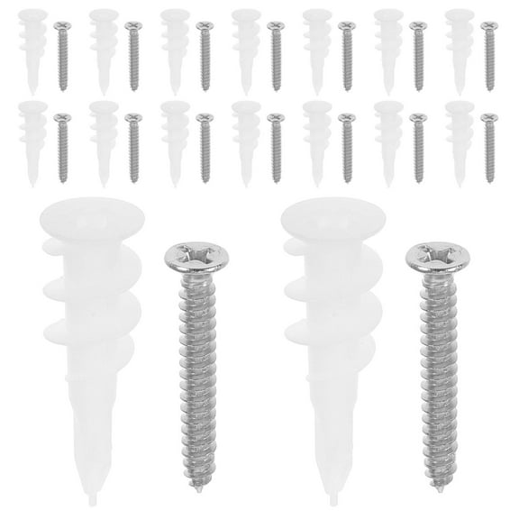 HEMOTON Heavy Duty Wall Anchors and Screws Kit 50 Sets for Drywall Mounting Furniture and