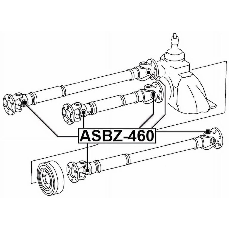 Pièce Auto FEBEST ASBZ-906 - Compatible Kia Sorento I, Mercedes Sprinter - Diamètre 27 Mm, Hauteur 88 Mm