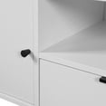 thumbnail image 7 of MAYEERTY Modern TV Stand, 71" Entertainment Center, Storage Cabinet with Adjustable Shelves, White, 7 of 7