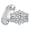 Men's Size 8 & Women's Size 10, variant on Wedding Rings Sets for Him and Her Moissanite Women Engagement Rings Set for Couples Silver Plated Size 9&10