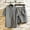 Gray, variant on HOMADLES Mens Summer 2 Piece Outfits Short Sets Linen Shirt and Short Black 3XL