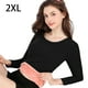 thumbnail image 5 of Qarigey Ropa interior térmica para mujer, parte básica de invierno para clima frío, cuello redondo, manga larga, ropa de Base de Color Prendas para la parte del cuerpo Negro 2XL Qarigey AP013021-04, 5 of 6
