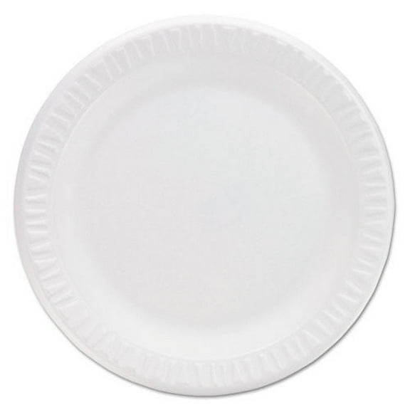 Concorde Non-Laminated Foam Plates, 9" Dia, White, 125/pack | Bundle of 2 Packs