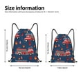 thumbnail image 2 of Daiia Fire Truck 1 Pattern Drawstring Backpack, Gym Bag, Lightweight Backpack, Water-Resistant Bag Travel Sports Backpack, Fitness Bag, Yoga Bag-Small, 2 of 6
