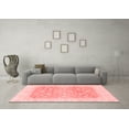 thumbnail image 3 of Ahgly Company Machine Washable Indoor Round Oriental Red Traditional Area Rugs, 6' Round, 3 of 4