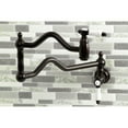 thumbnail image 2 of Kingston Brass KS2105BPL Bel-Air Two-Handle 1-Hole Wall Mount Pot Filler Faucet in Oil Rubbed Bronze, 2 of 8