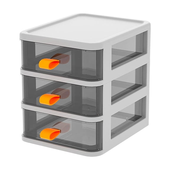 LHNFT Desk Organizer, Plastic Storage Drawer Bins, Small Drawer Desk Organizer Boxes, Clear Small Chest of Drawers, Plastic Stackable Drawers for Home, Office