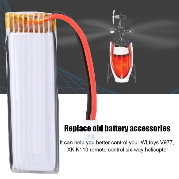 SUNGOOYUE 3.7 V 450 MAh RC Accesorios Batería Para WLtoys V977, XK K110 Control Remoto Seis Way Helicóptero