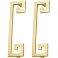 thumbnail image 1 of 2 Pcs Boutons de Porte Rétro Style Chinois Doré pour Tiroirs de Commode, 1 of 5