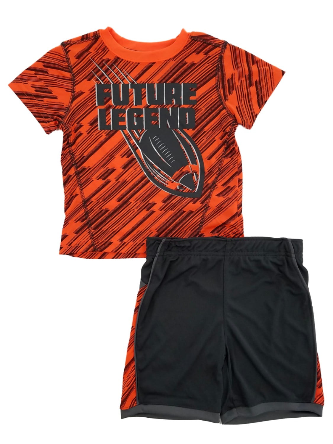 Infant & Toddler Boys Orange/Gray Future Legend Active TShirt & Shorts