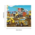 thumbnail image 3 of Honeii Different Construction Site Vehicles print Tapestry for Bedroom, Tapestry Wall Tapestry Aesthetic, Room Decor Classroom Tapestries for Living Room Dorm Room 51" X 60", 3 of 6
