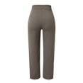 thumbnail image 4 of Sngxgn Women's Casual Slim Fit Pants Leggings Drawstring Workout Thick Jogger Pants Sweatpants with Pockets(Coffee,S), 4 of 6
