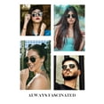 thumbnail image 7 of Polarized Sunglasses for Women and Men, Retro Hexagon Style Glasses with UV Protection Trendy Metal Frame, 7 of 7