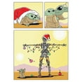 thumbnail image 2 of Boy's Star Wars: The Mandalorian IG-11 Christmas Tree Comic  Graphic Tee White X Large, 2 of 4