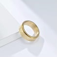 thumbnail image 6 of 8MM Silver/Gold/Black Spinner Ring Men's Stainless Steel Anniversary Band Sz7-13, 6 of 8
